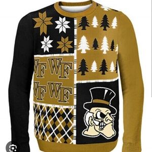 Wake Forrest Ugly Crewneck Sweater by Klew Size XL
